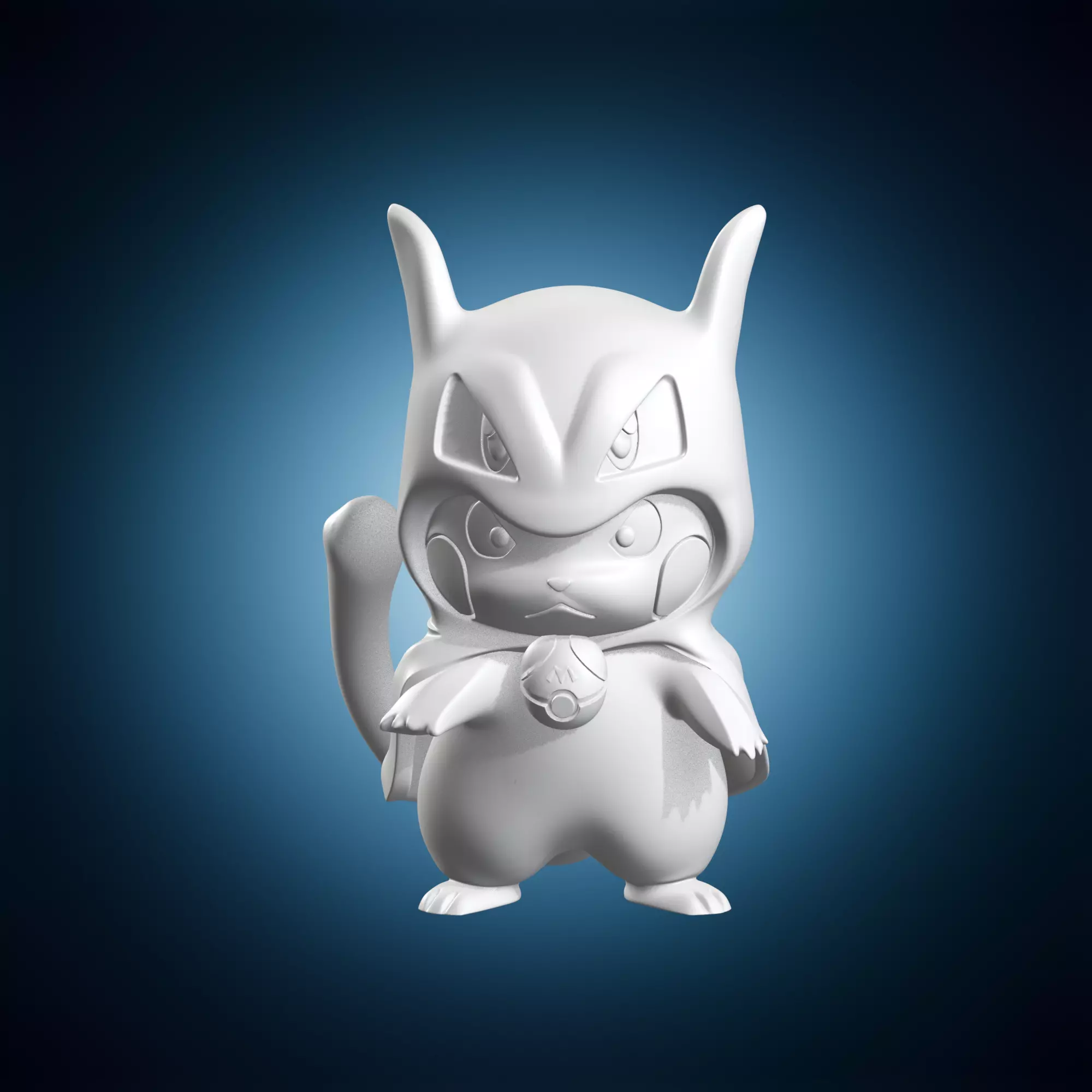 Pikachu Wearing Legendary Monster Costume 3D print model