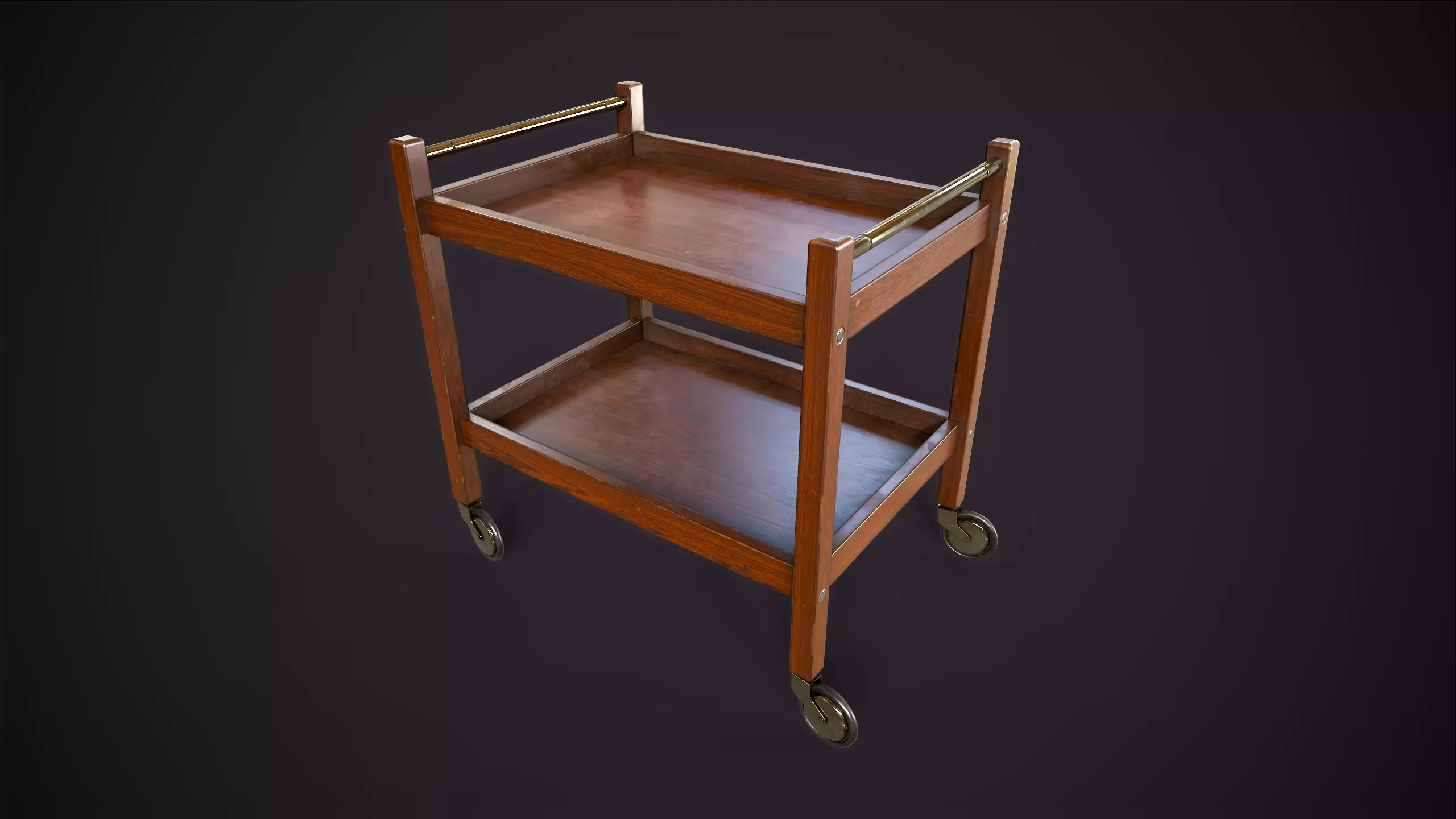 Office File Trolley Low-poly 3D model