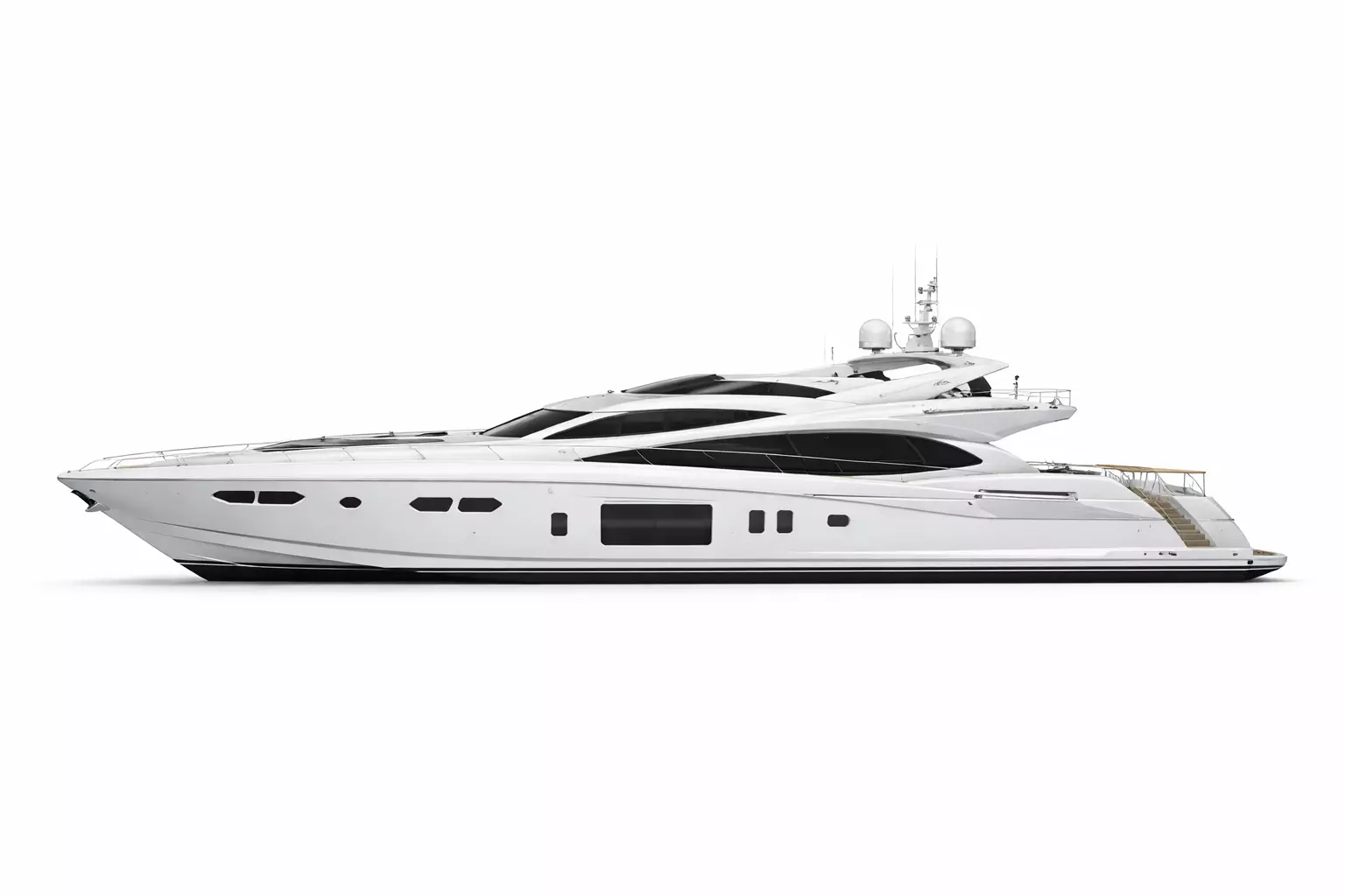 Sunseeker Predator 108 Yacht Low Poly Luxury Motor Yacht Low-poly 3D model