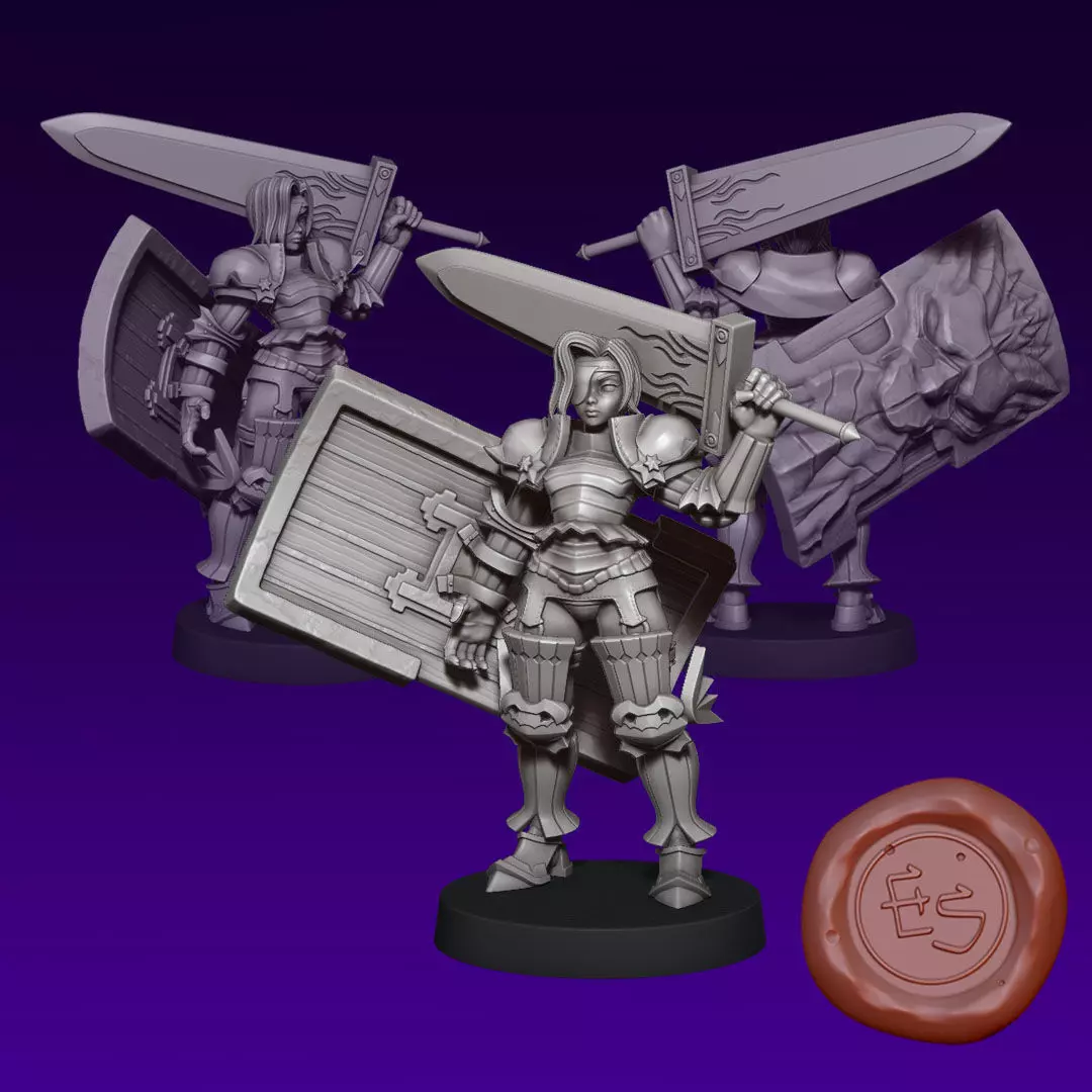 Amalia - Unicorn Overlord - 32mm Miniature 3D print model