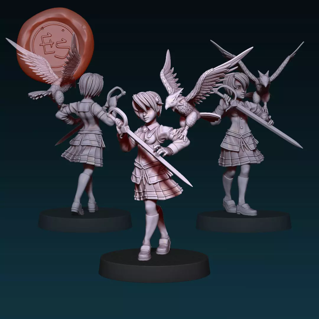 Kloe Rinz - Trails in the Sky - 32mm Miniature 3D print model