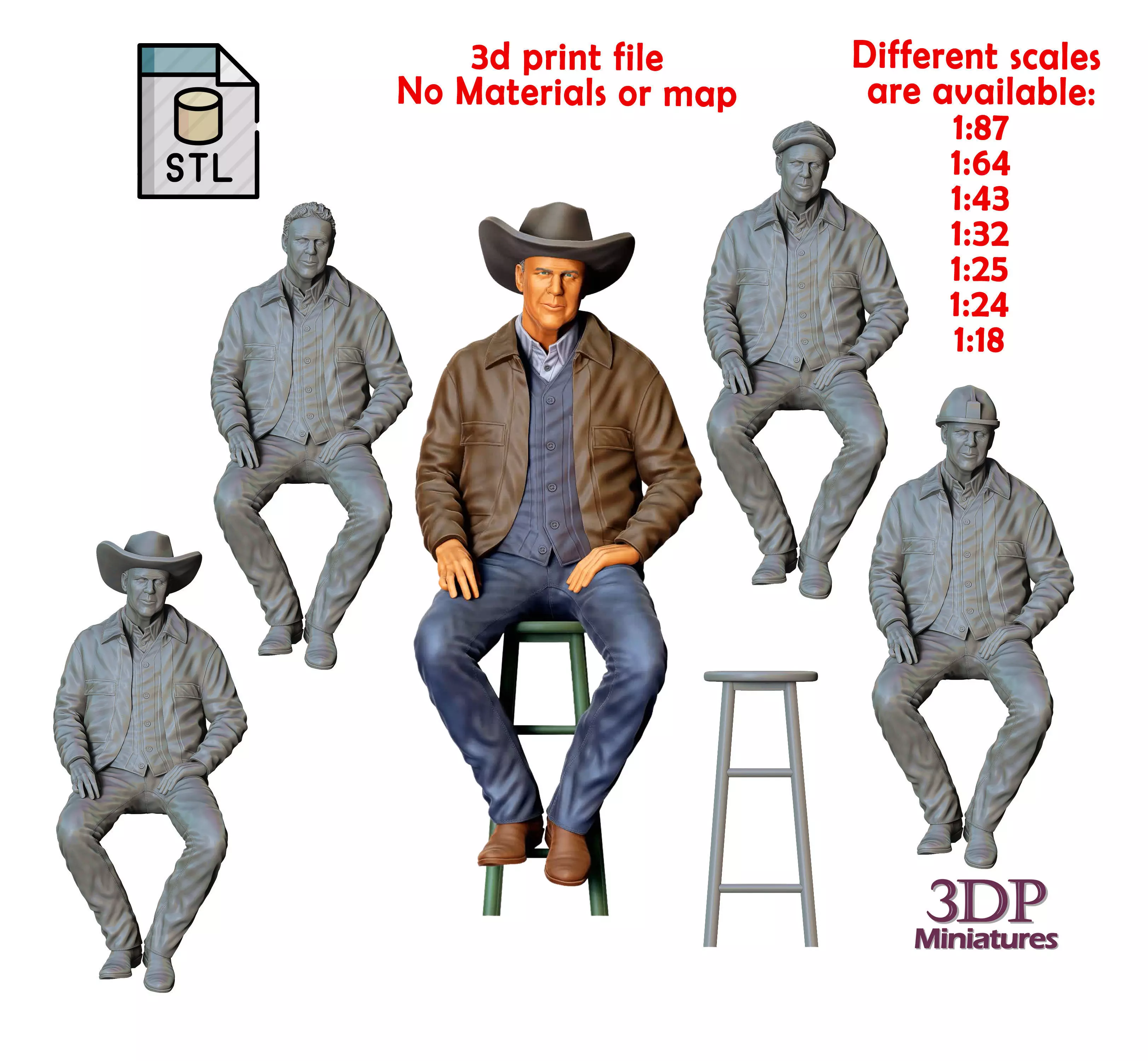 N1 John Dutton Yellowstone 3D print model