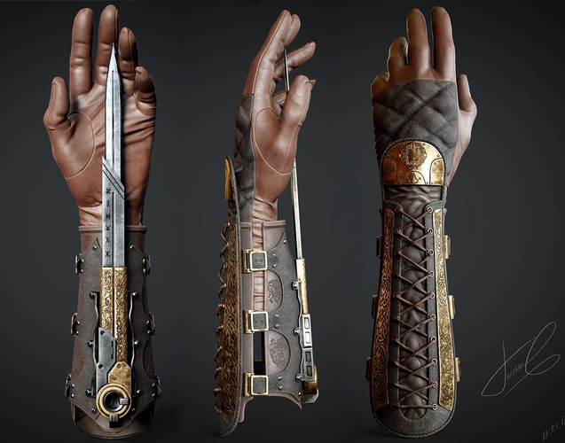 PBR Phantom blade Low-poly 3D model