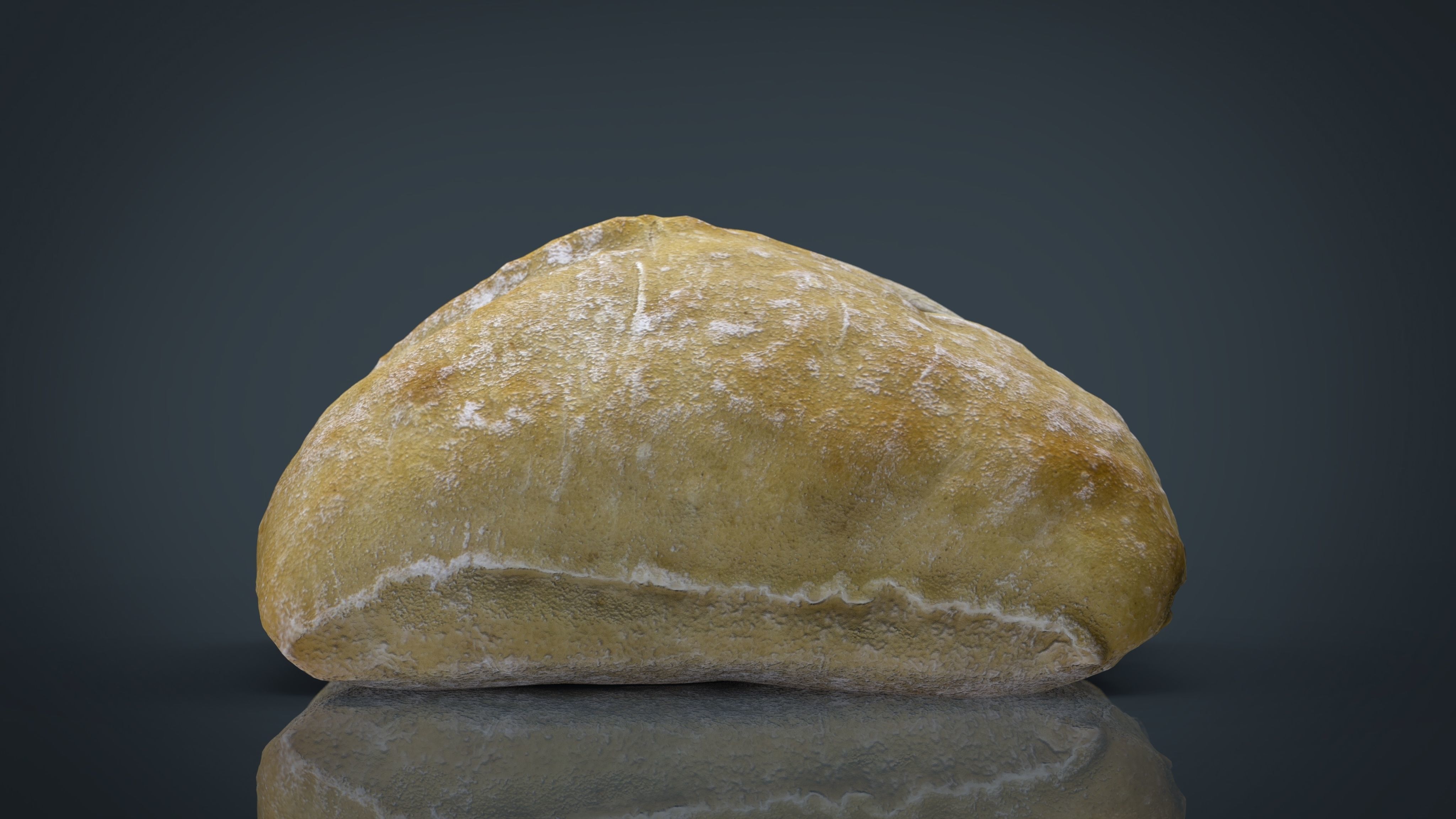 Bread loaf of Low-poly 3D model_11