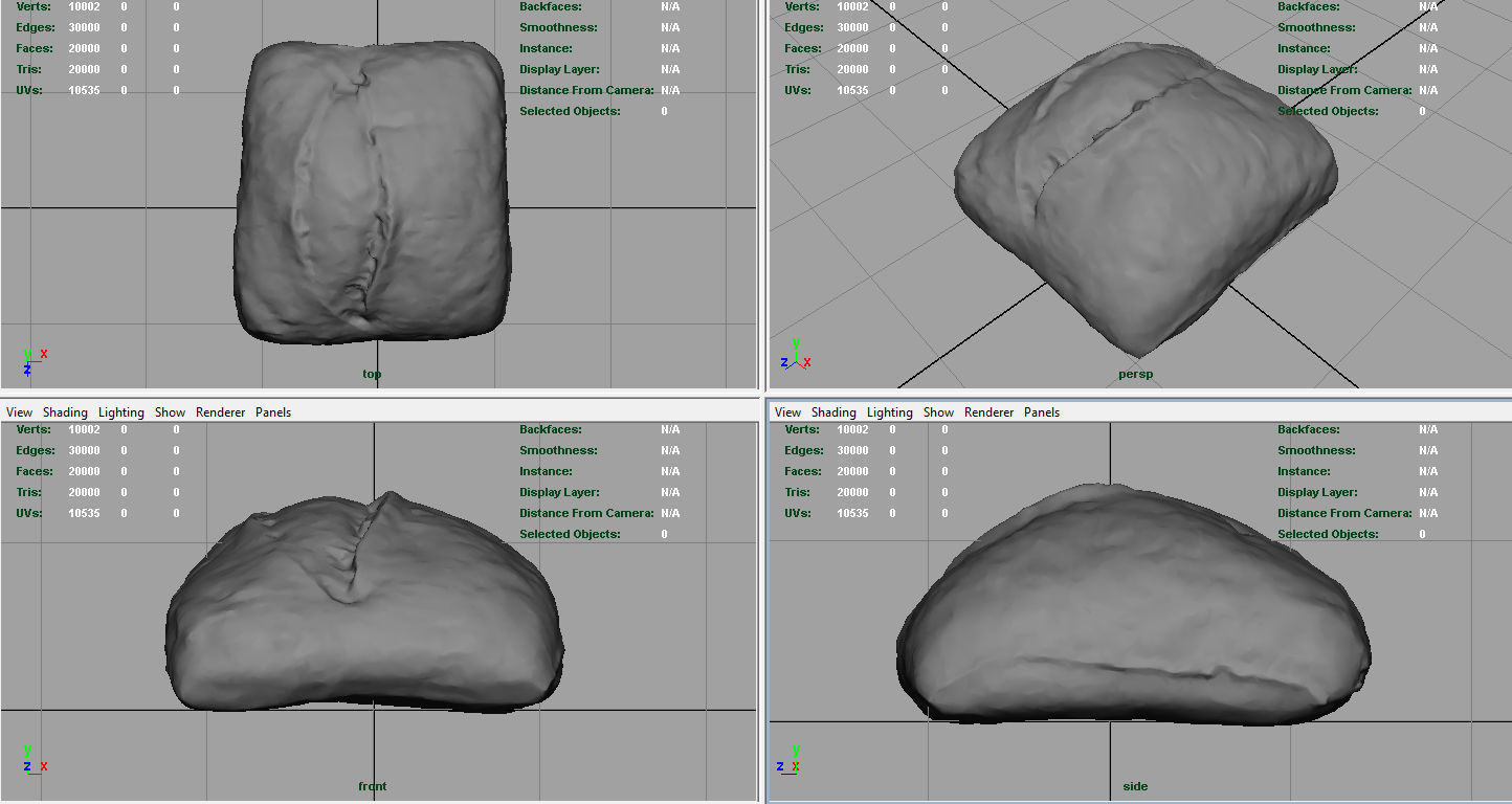 Bread loaf of Low-poly 3D model_6
