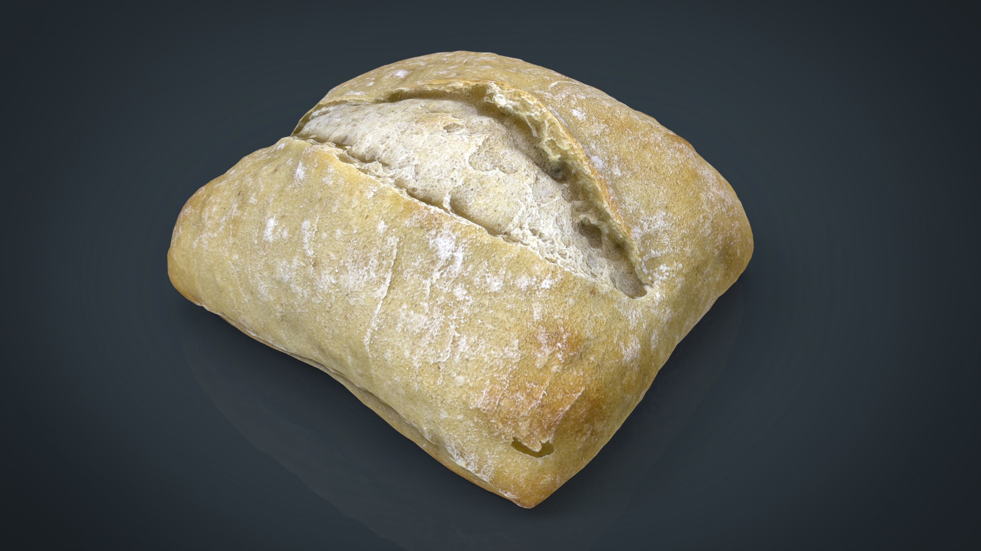 Bread Low-poly 3D model