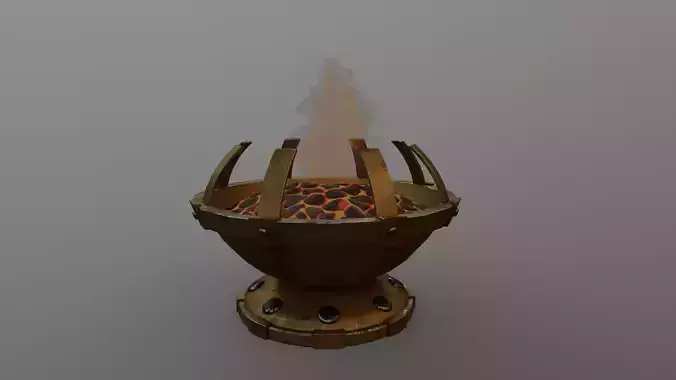Stylized Dungeon Brazier v1