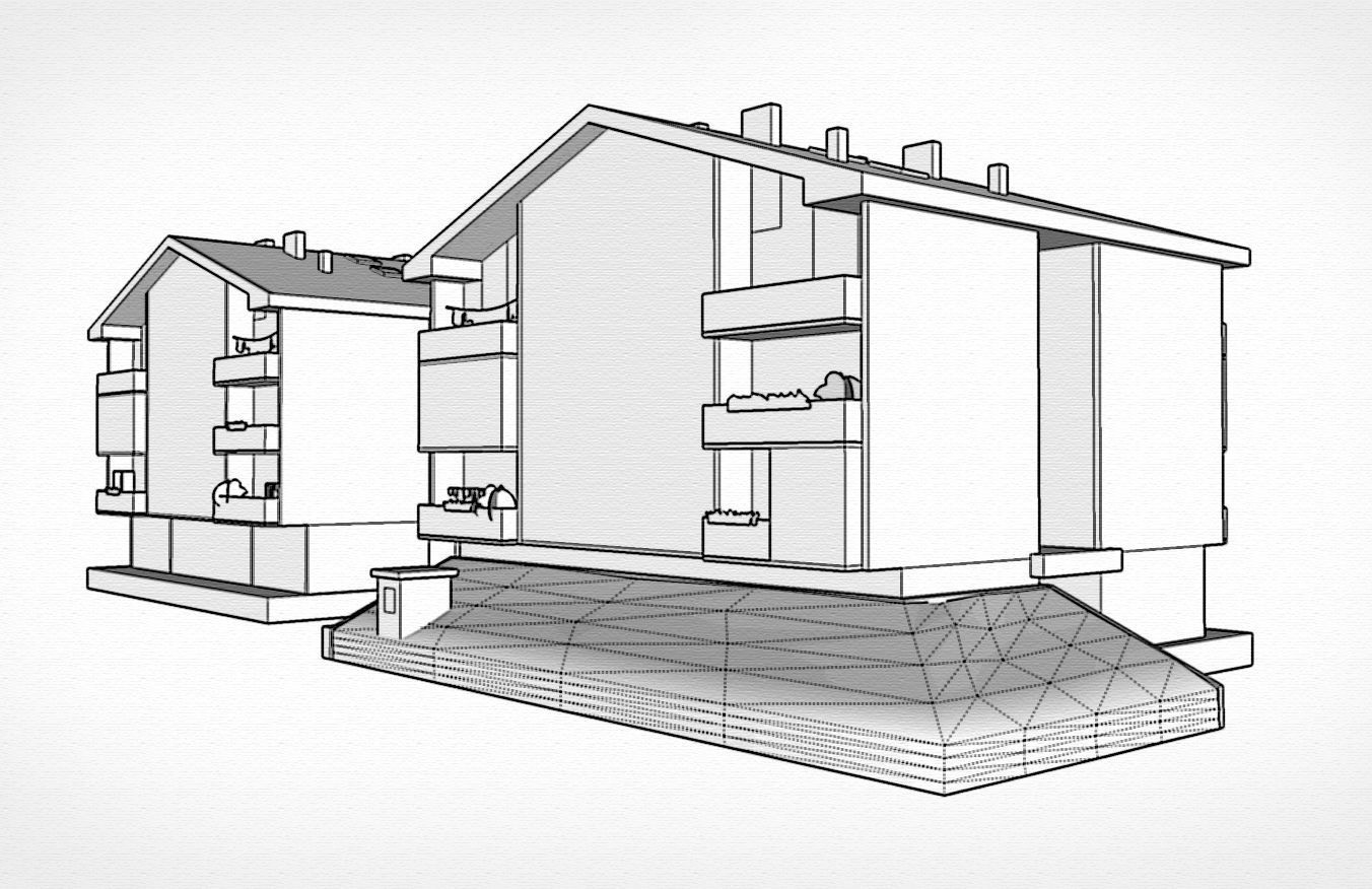 Suburban Condos Pack Low-poly 3D model_6