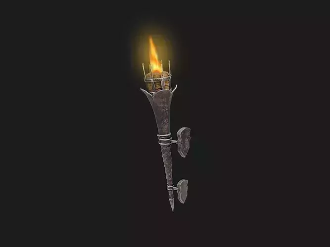 Medieval Wall Standing Torch