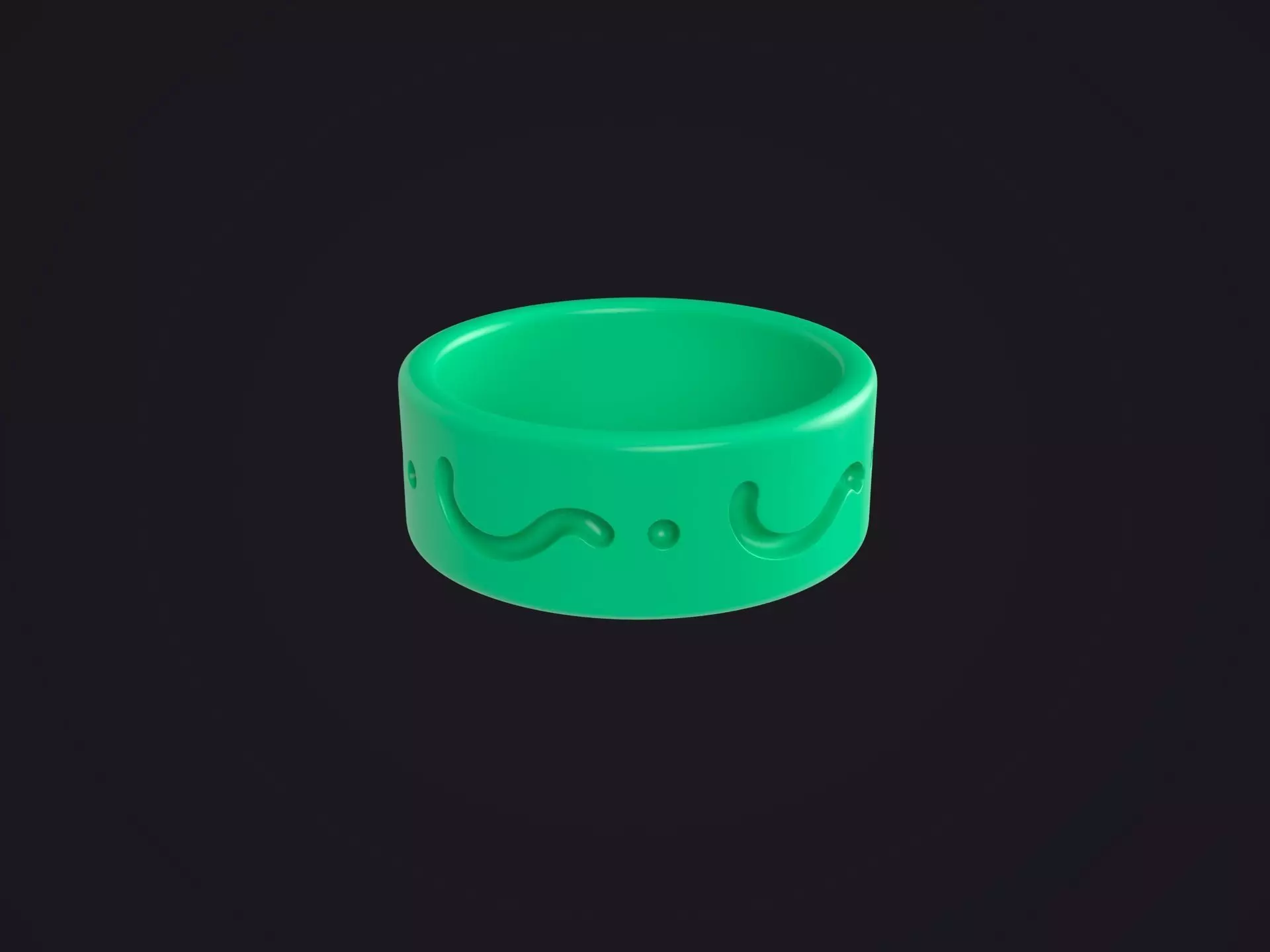 Emerald Ripple Band 3D model