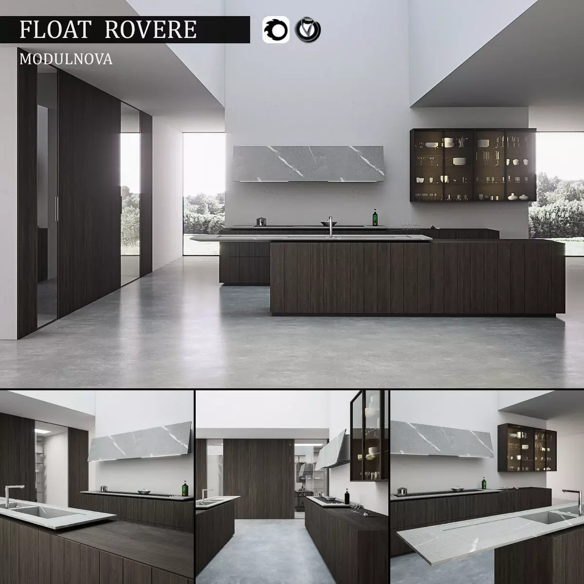 Kitchen Float Rovere 3D model