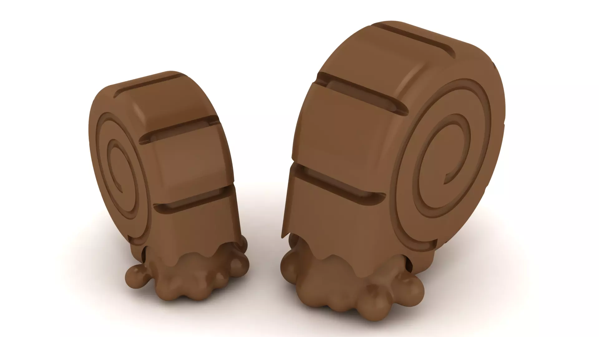 Chibi Heart Hamster Figures 3D print model