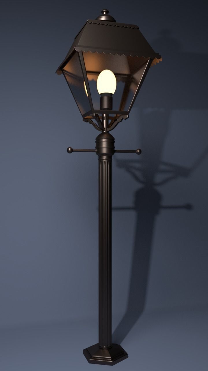 Street Lamp 3D model_3