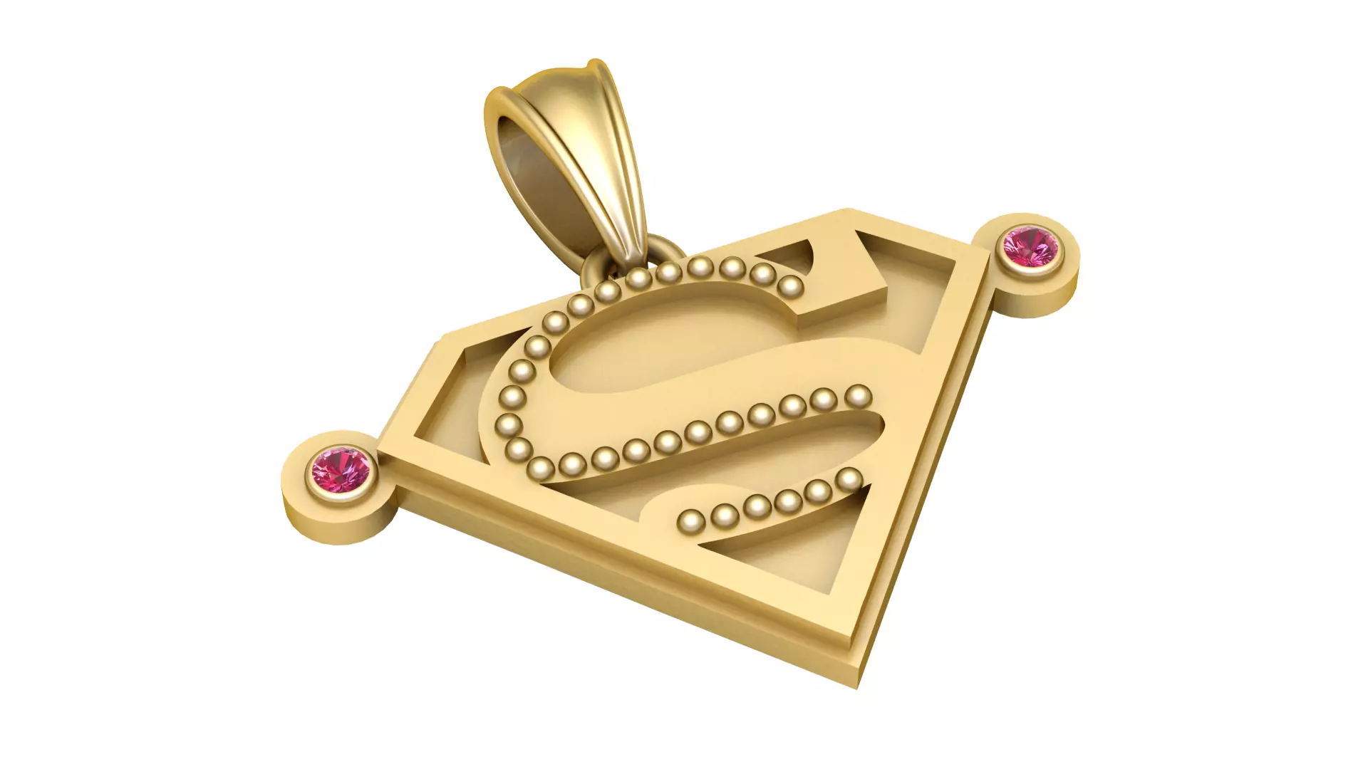 Superhero Shield Insignia Pendant 3D Printable Jewelry Model 3D print model