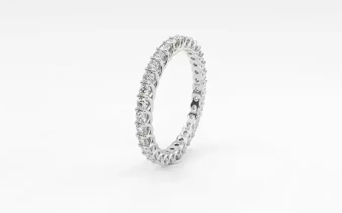 Model 1338 Eternity Band Weeding Ring 8 and half US size