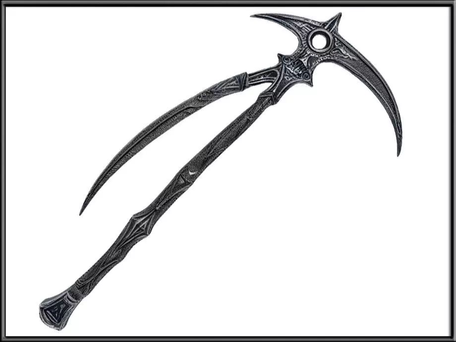 The death scythe Low-poly 3D model