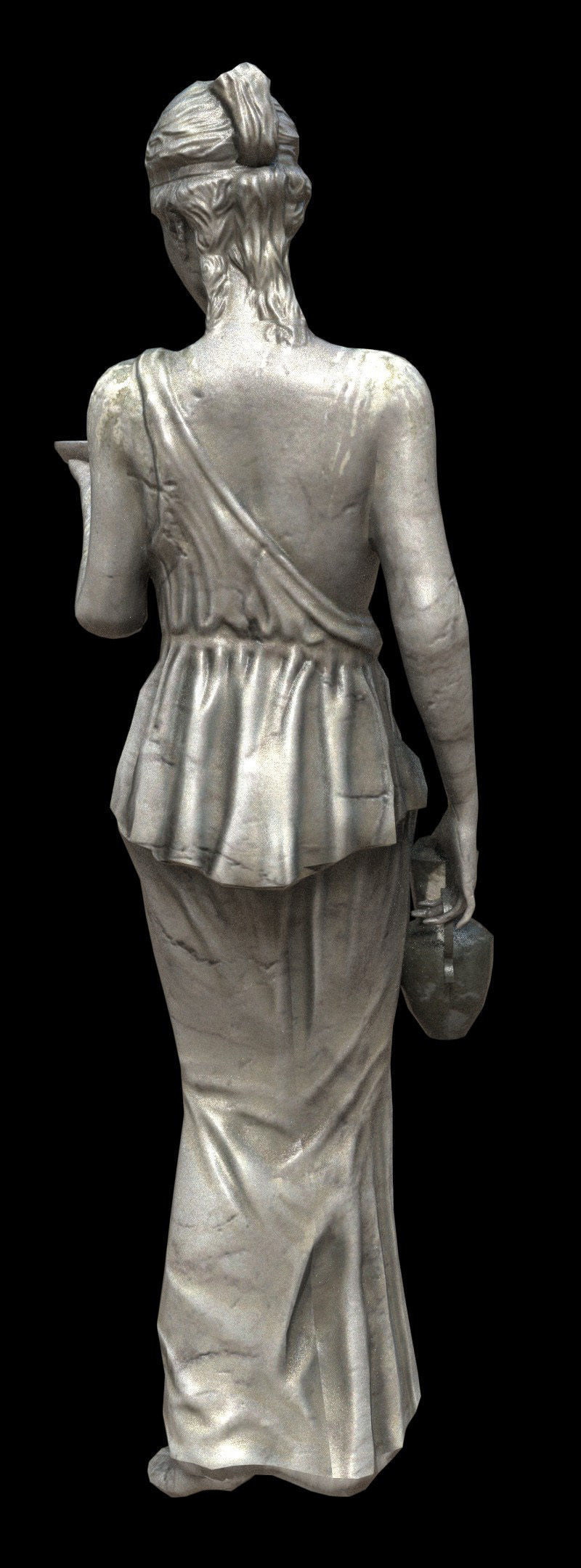 Victorian Statue - PBR - Textured Low-poly 3D model_3