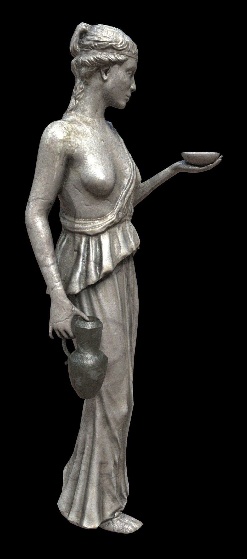 Victorian Statue - PBR - Textured Low-poly 3D model_2