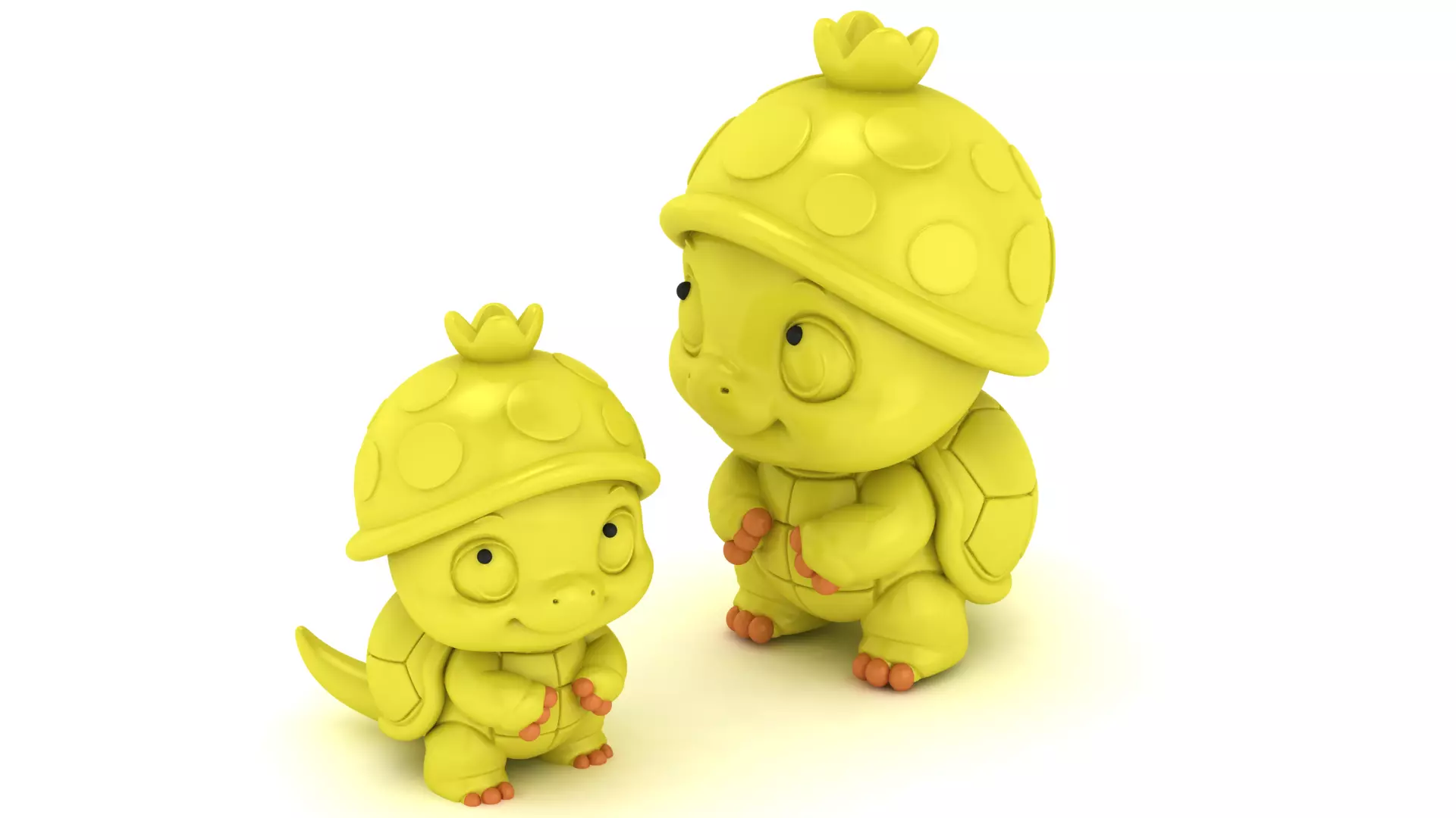 Stylized Turtle Warrior Figures 3D print model