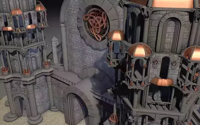 Church medieval castle