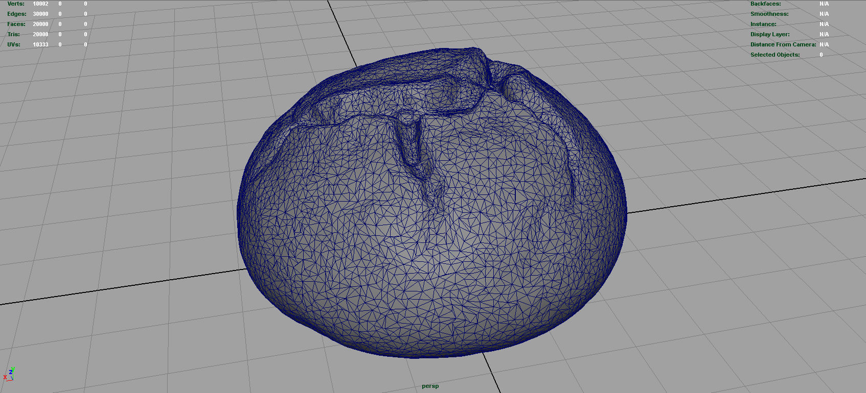 Bread egg Low-poly 3D model_4