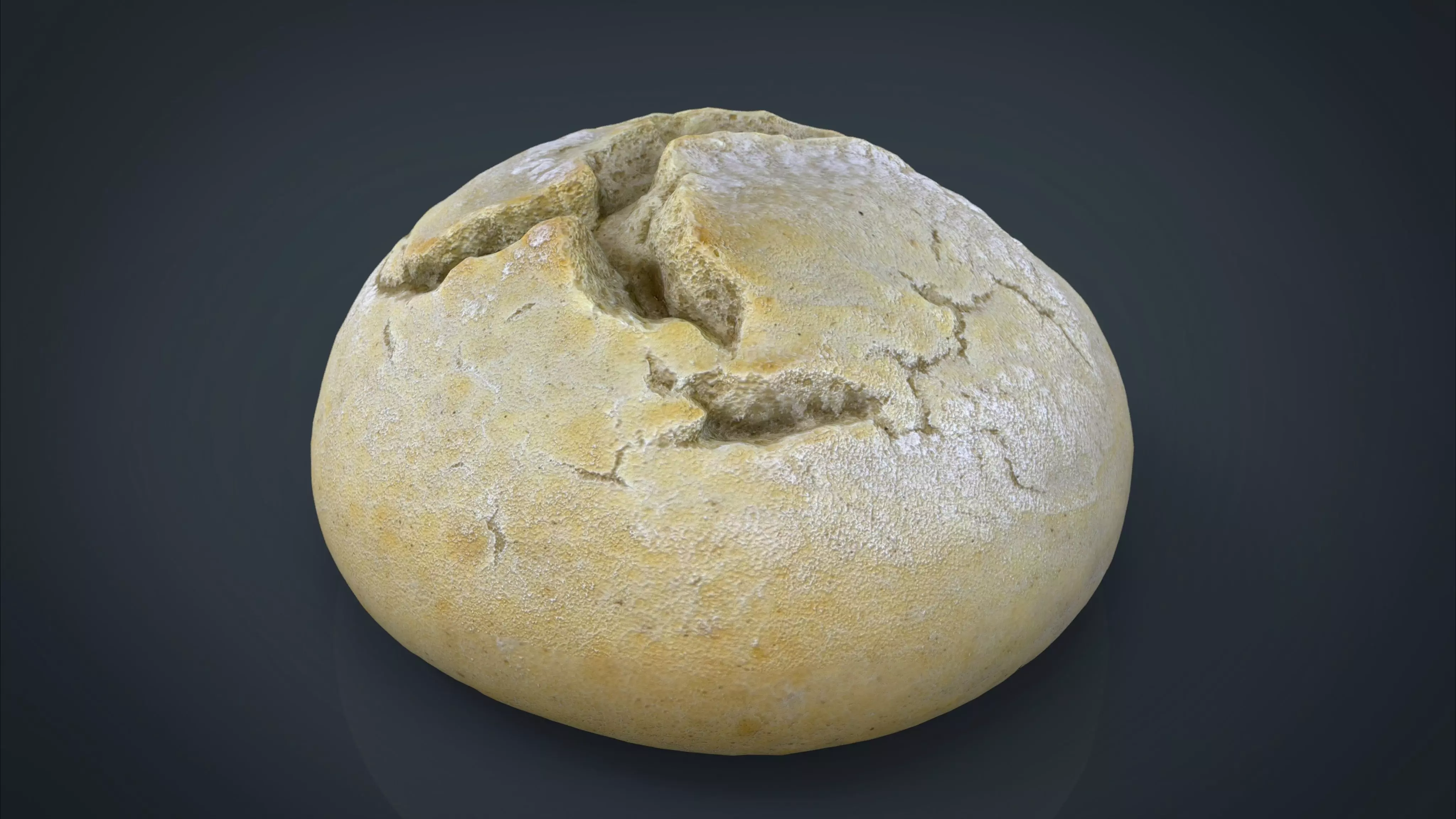 Bread egg Low-poly 3D model_0