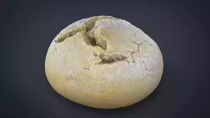 Bread egg Low-poly 3D model