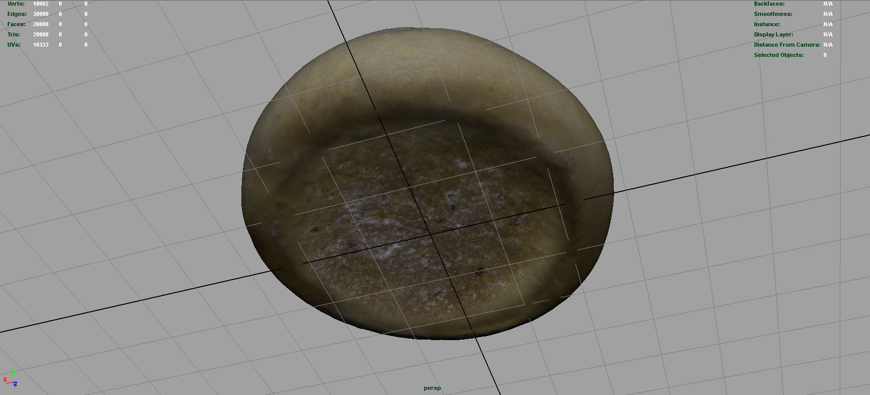 Bread egg Low-poly 3D model_6