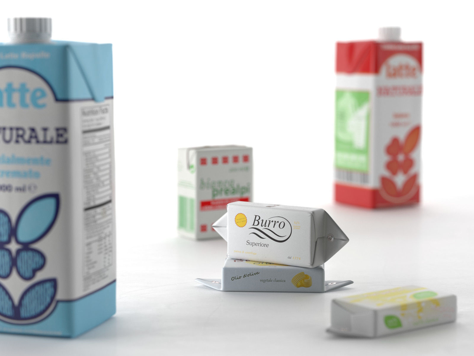Milk and Butter 3D model_2
