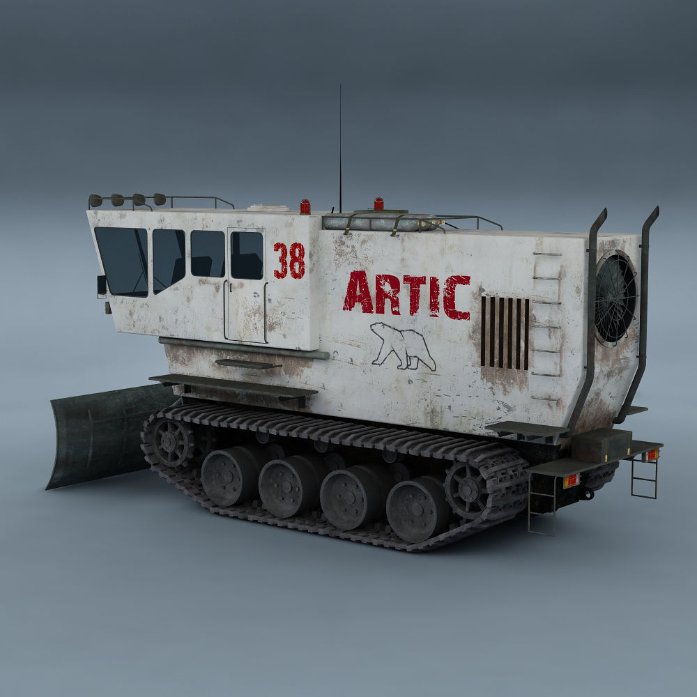 Polar transporter V1 white 3D model_2