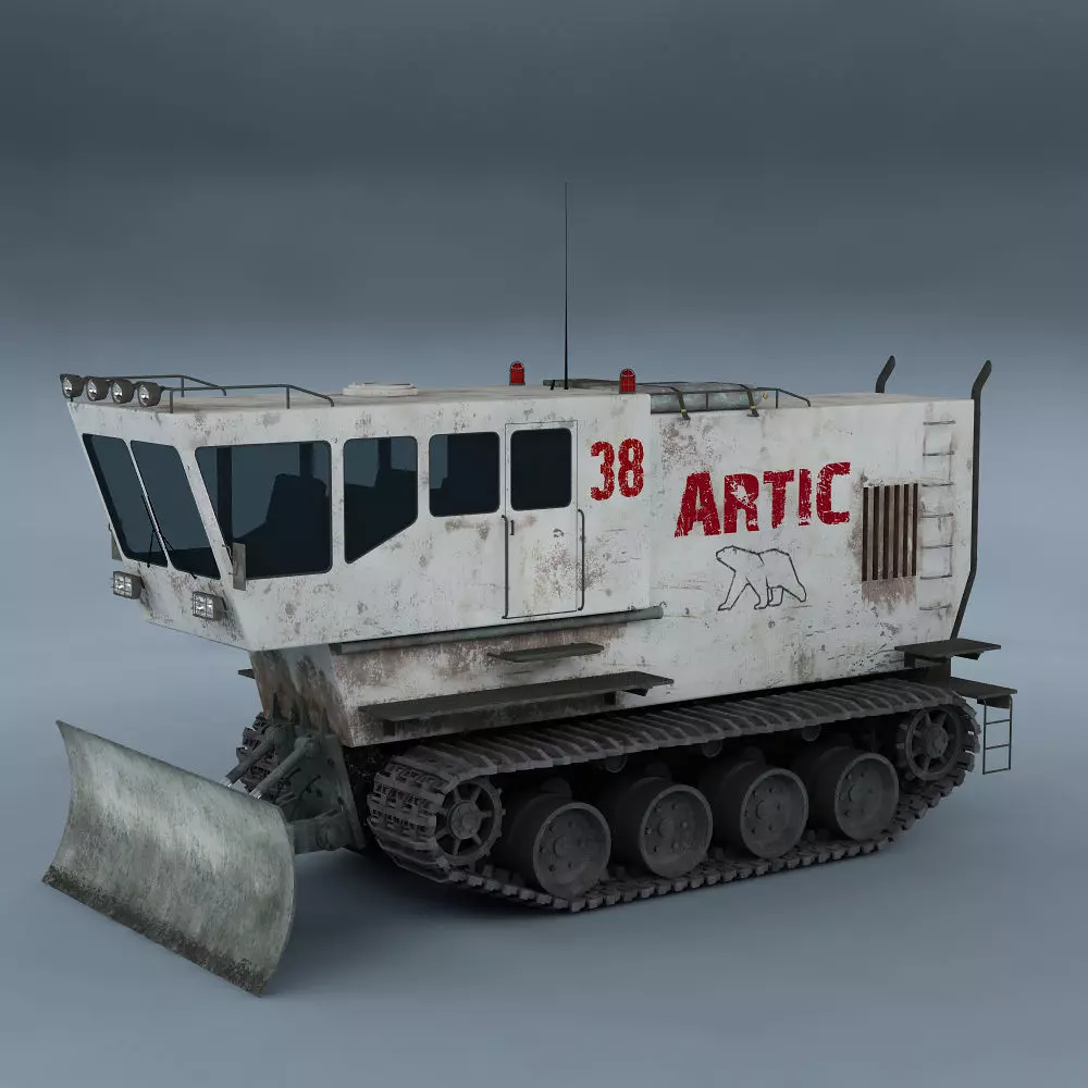 Polar transporter V1 white 3D model_0