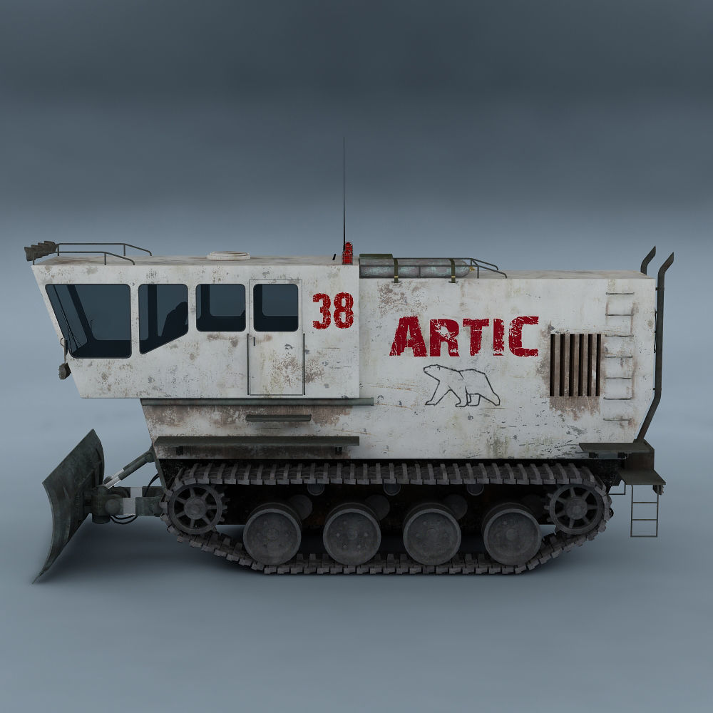 Polar transporter V1 white 3D model_1