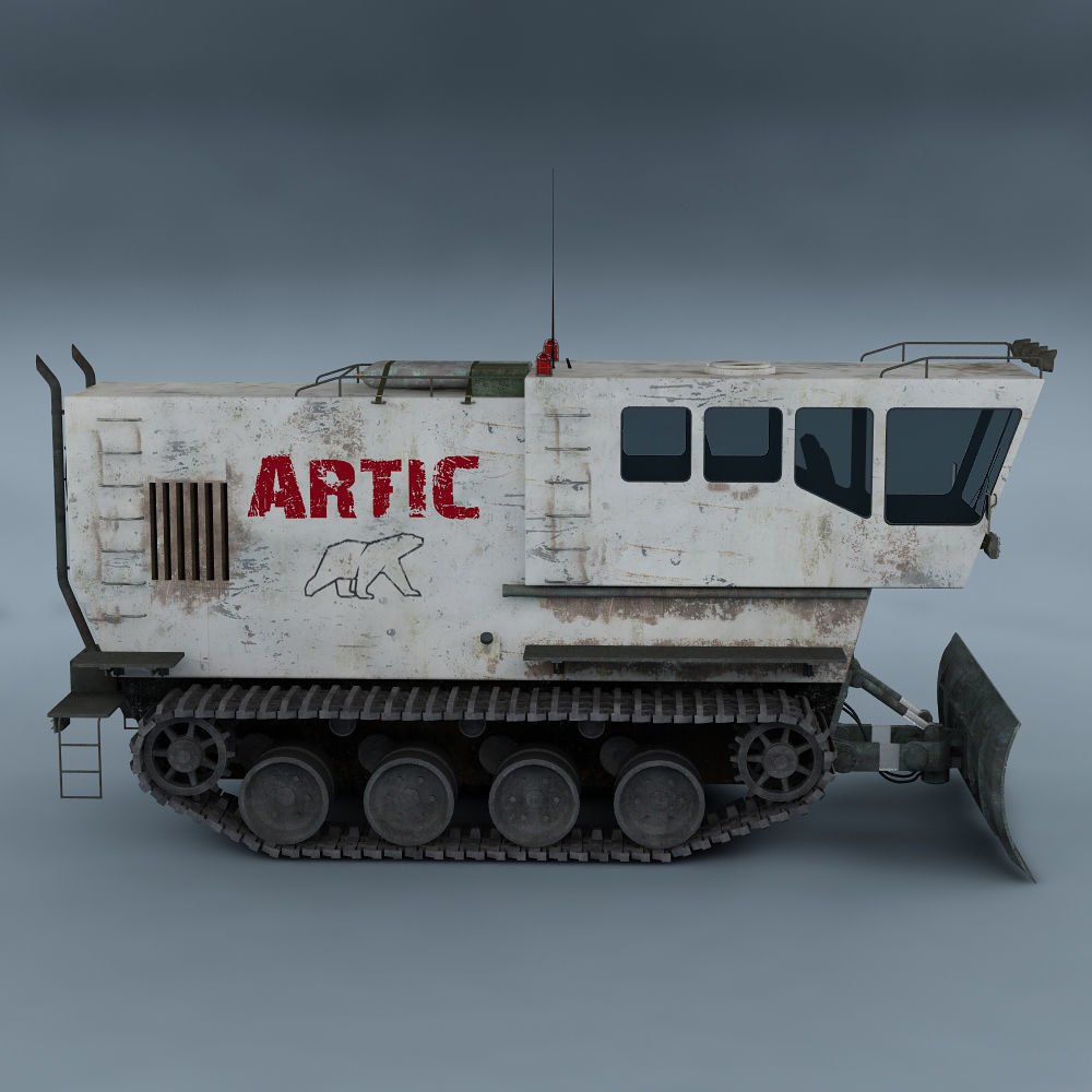 Polar transporter V1 white 3D model_5