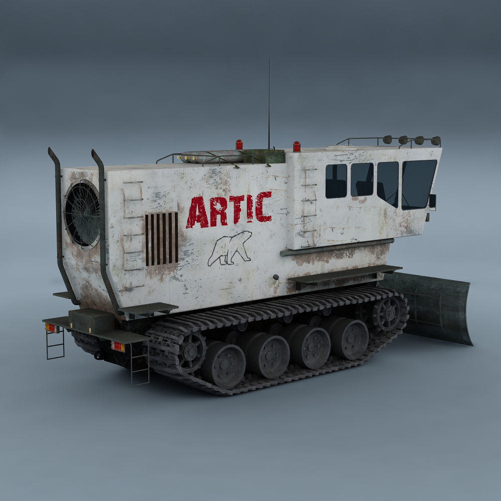 Polar transporter V1 white 3D model_3