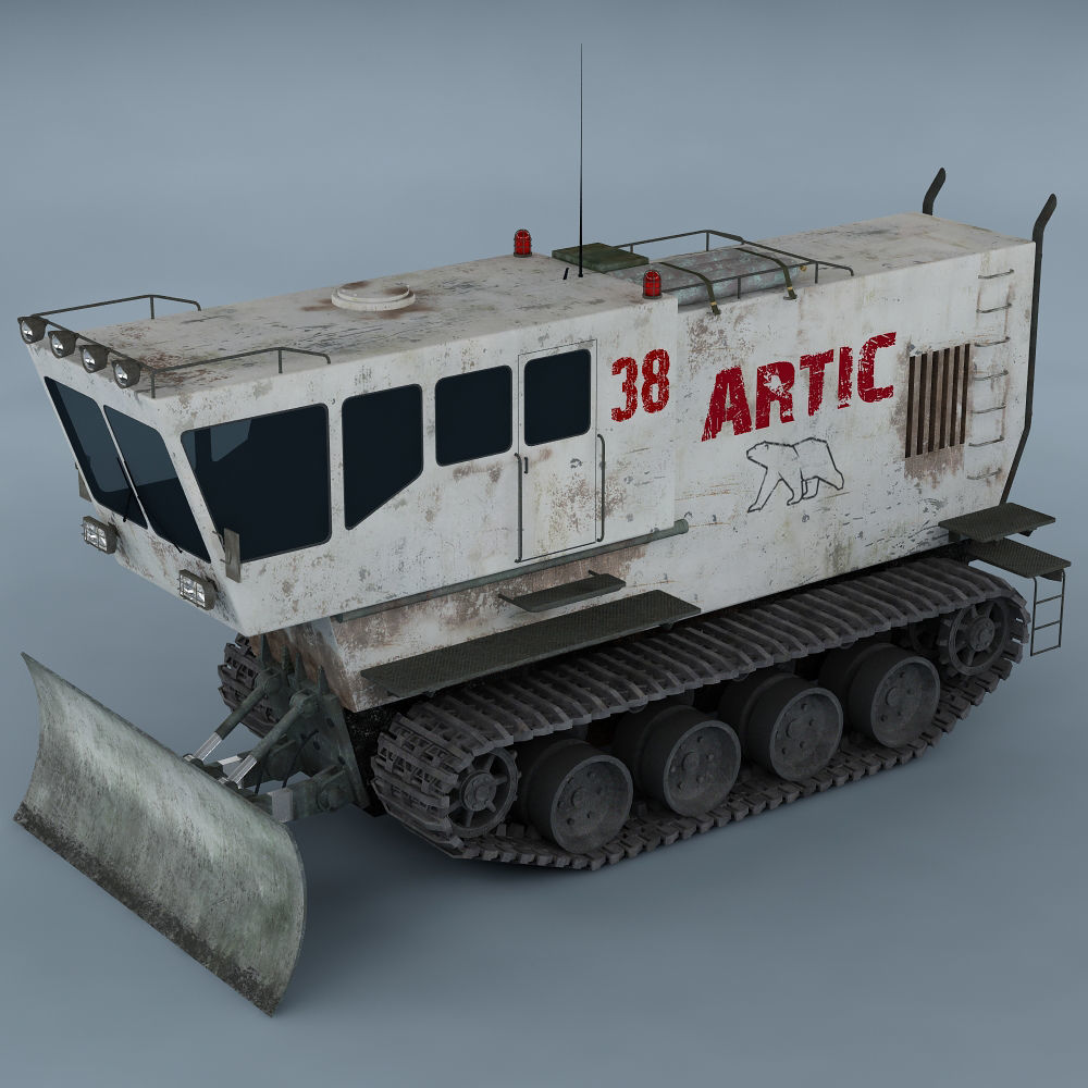 Polar transporter V1 white 3D model_6