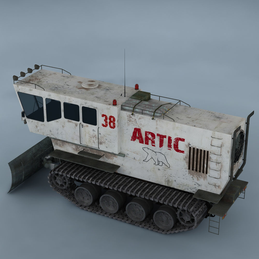 Polar transporter V1 white 3D model_7