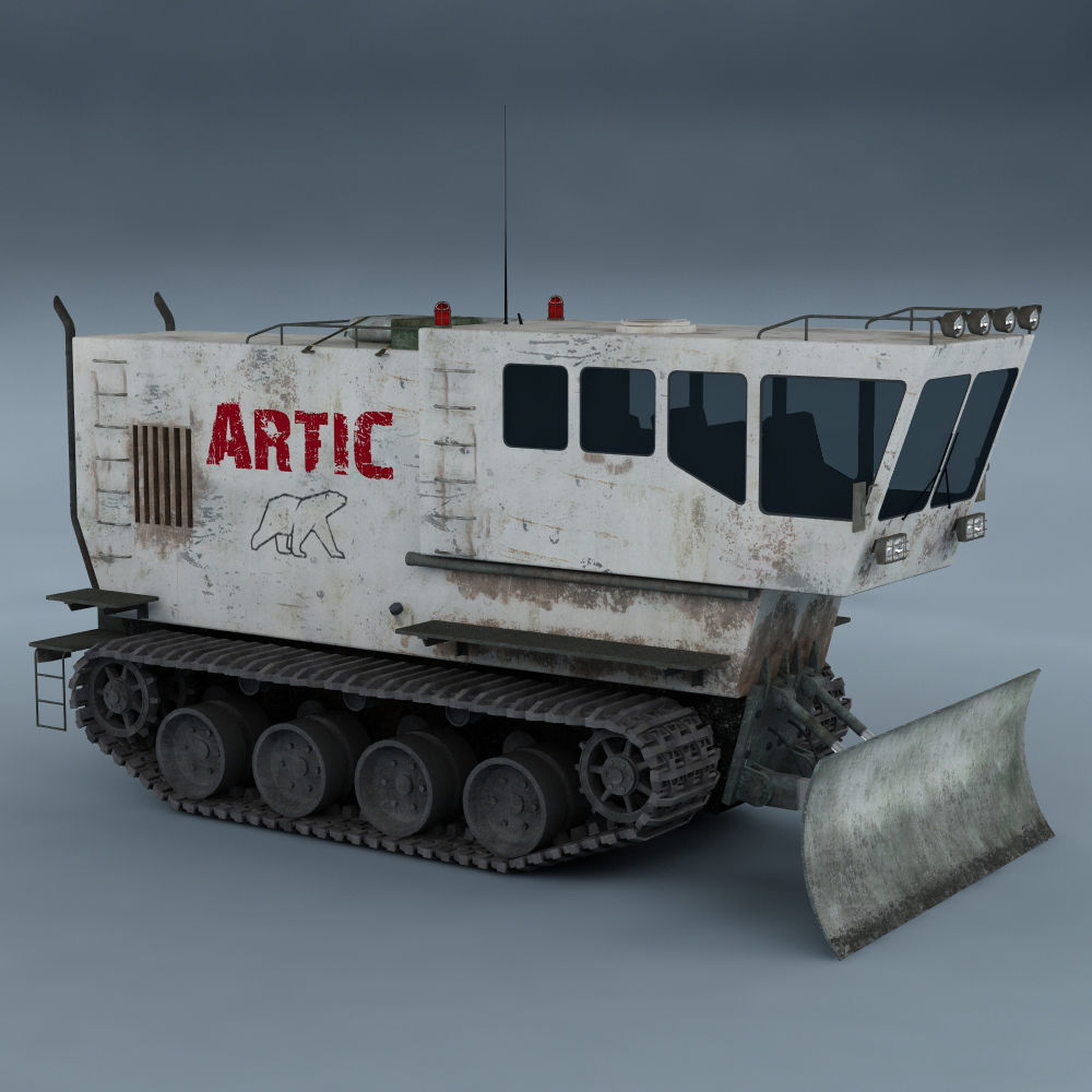 Polar transporter V1 white 3D model_4