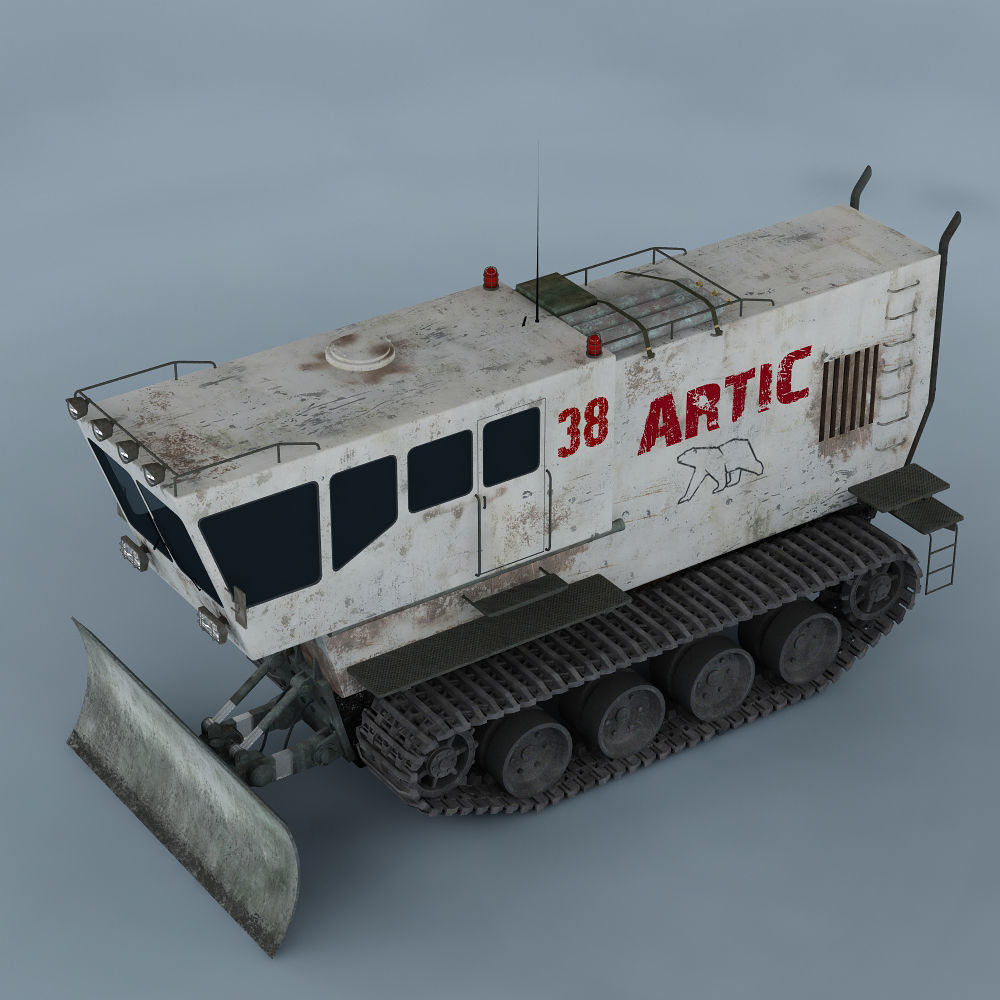 Polar transporter V1 white 3D model_8
