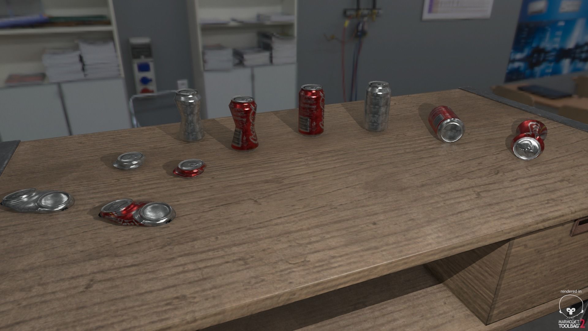 Drinks Can Pack - 33cl - Unbranded Ready to custom Low-poly 3D model_2