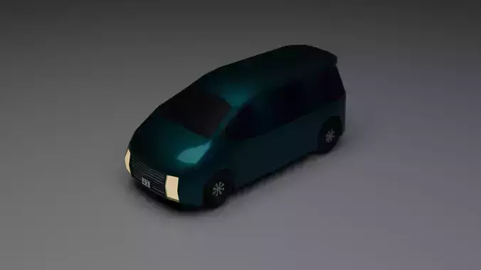 Van Low Poly Game Rady