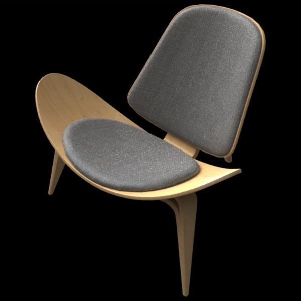 Wegner CH07 Shell Chair 3D model