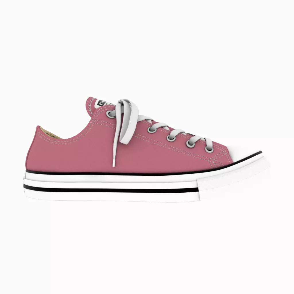 Converse Chuck Taylor All Star Low-Top Magic Flamingo CG Low-poly 3D model