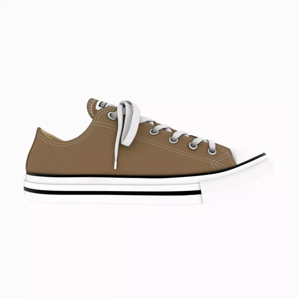 Converse Chuck Taylor All Star Low-Top Sand Dune CG Low-poly 3D model