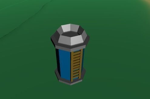 Archer Tower Low-poly 3D model_2