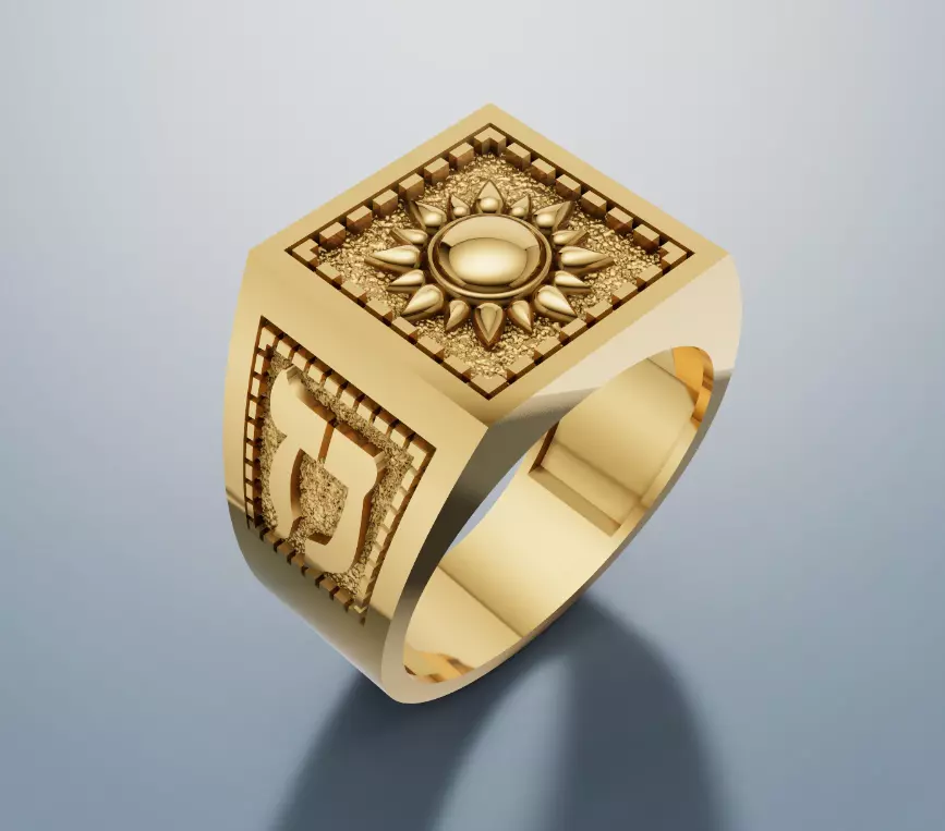 Holy Spirit Signet Ring 3D Printable Religious CAD Model 3D print model