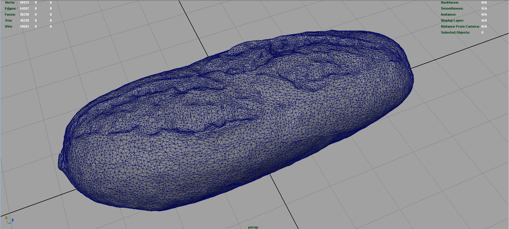 Bread loaf of Low-poly 3D model_5