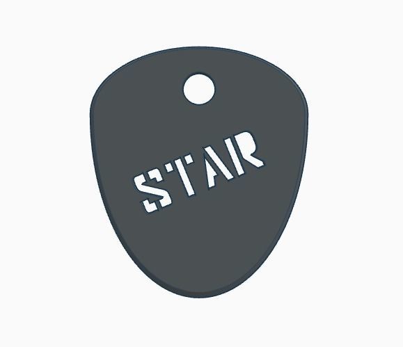 PICK STAR 1 1mm 3D print model