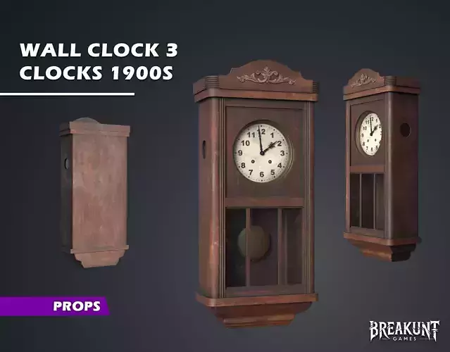 Wall Clock 3 - Clocks 1900s