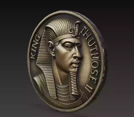 Tutankhamun Egyptian Pharaoh Coin Relief