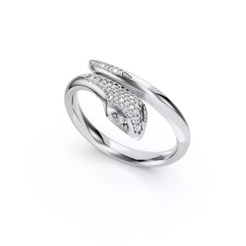 Snake Diamond Ring 3D print model